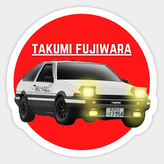 takumi fujiwara Sticker by MOTOSHIFT